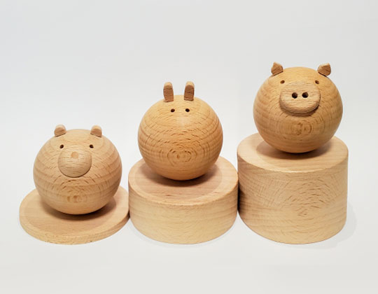 0歳児におすすめの起き上がりこぼし3つセット